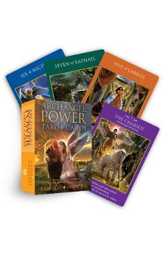 Coperta cărții 'Archangel Power Tarot Cards: A 78-Card Deck and Guidebook - Radleigh Valentine'