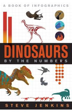 Coperta cărții 'Dinosaurs: By the Numbers - Steve Jenkins'