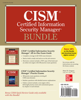 Cism Certified Information Security Manager Bundle - Peter H. Gregory