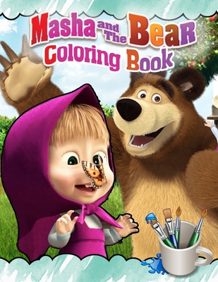 Masha and the Bear Coloring Book: Masha and the Bear Jumbo Coloring Book With High Quality Images For All Funs - Bumboo Books