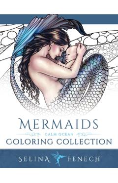 Mermaids - Calm Ocean Coloring Collection - Selina Fenech