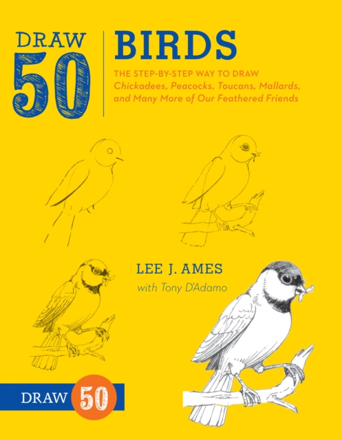 Draw 50 Birds: The Step-By-Step Way to Draw Chickadees, Peacocks, Toucans, Mallards, and Many More of Our Feathered Friends - Lee J. Ames