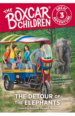 Coperta cărții 'The Detour of the Elephants - Gertrude Chandler Warner'