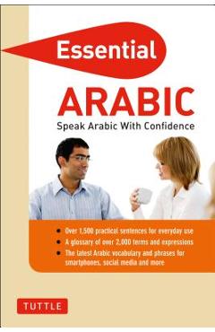 Coperta cărții 'Essential Arabic: Speak Arabic with Confidence! (Arabic Phrasebook & Dictionary) - Fethi Mansouri'