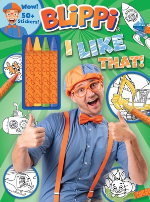 Blippi: I Like That!: Blippi Coloring Book with Crayons [With 50+ Stickers] - Editors Of Studio Fun International