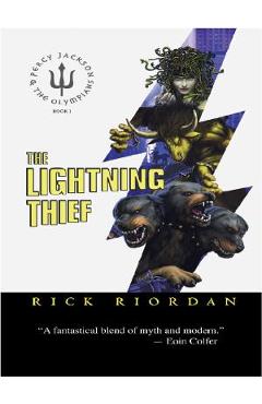 Coperta cărții 'The Lightning Thief - Rick Riordan'