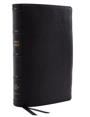 Nkjv, Reference Bible, Classic Verse-By-Verse, Center-Column, Premium Goatskin Leather, Black, Premier Collection, Red Letter Edition, Comfort Print - Thomas Nelson
