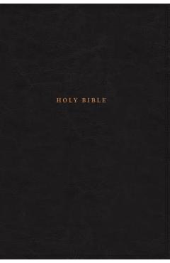 Nkjv, Reference Bible, Classic Verse-By-Verse, Center-Column, Leathersoft, Black, Indexed, Red Letter Edition, Comfort Print