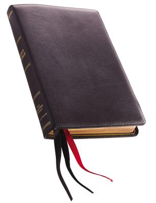 NKJV, Thinline Reference Bible, Large Print, Premium Leather, Black, Sterling Edition, Comfort Print - Thomas Nelson
