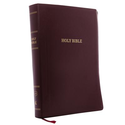 KJV, Reference Bible, Super Giant Print, Leather-Look, Burgundy, Red Letter Edition - Thomas Nelson