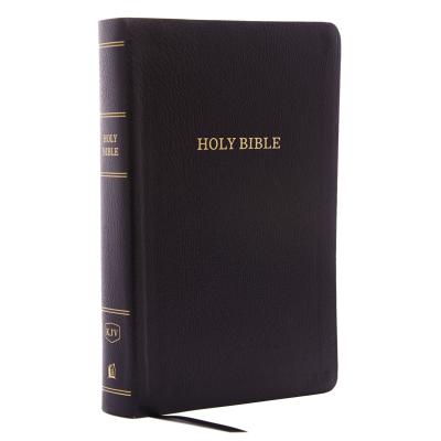 KJV, Reference Bible, Personal Size Giant Print, Bonded Leather, Black, Indexed, Red Letter Edition - Thomas Nelson