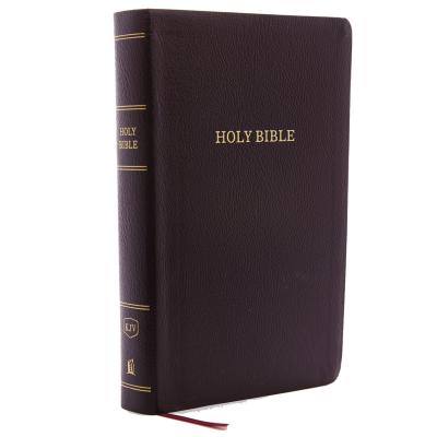KJV, Reference Bible, Personal Size Giant Print, Bonded Leather, Burgundy, Red Letter Edition - Thomas Nelson