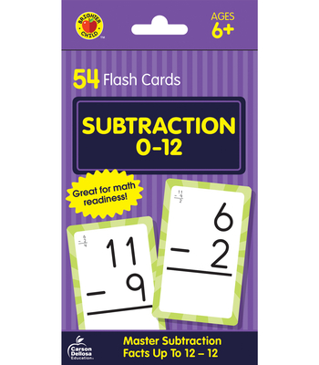 Subtraction 0 to 12 Flash Cards - Brighter Child