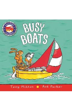 Coperta cărții 'Busy Boats - Tony Mitton'