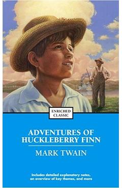 Coperta cărții 'Adventures of Huckleberry Finn - Mark Twain'