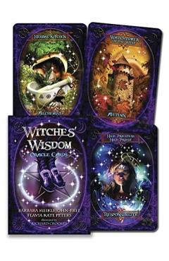 Coperta cărții 'Witches’ Wisdom Oracle Cards - Barbara Meiklejohn-free'