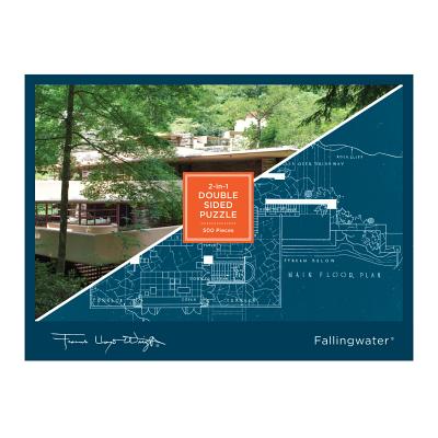 Frank Lloyd Wright Fallingwater 2-Sided 500 Piece Puzzle - Galison