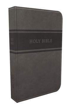 Poza produsului KJV, Deluxe Gift Bible, Imitation Leather, Gray, Red Letter Edition - Thomas Nelson