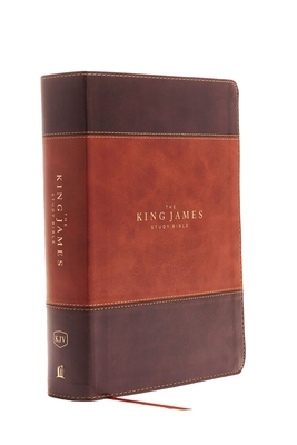 The King James Study Bible, Imitation Leather, Brown, Indexed, Full-Color Edition - Thomas Nelson