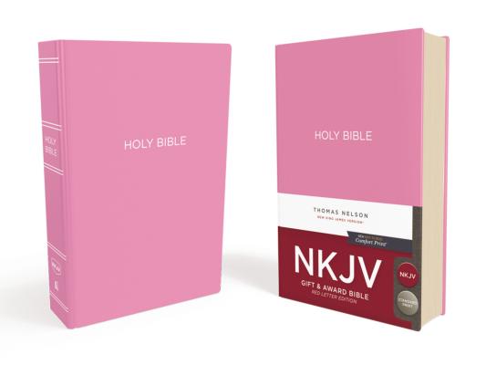 NKJV, Gift and Award Bible, Leather-Look, Pink, Red Letter Edition - Thomas Nelson