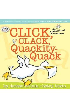 Coperta cărții 'Click, Clack, Quackity-Quack - Doreen Cronin'