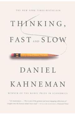 Coperta cărții 'Thinking, Fast and Slow - Daniel Kahneman'