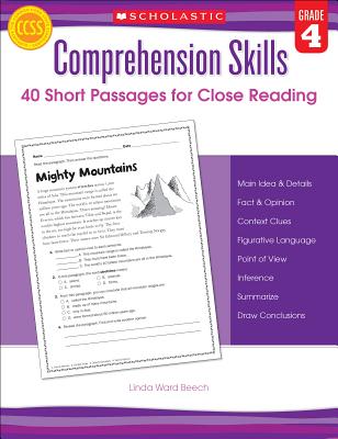 Comprehension Skills: 40 Short Passages for Close Reading: Grade 4 - Linda Beech
