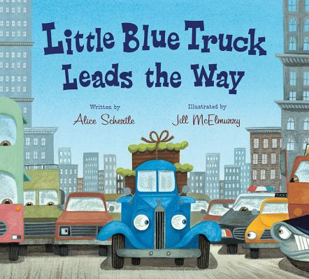 Little Blue Truck Leads the Way Board Book - Alice Schertle