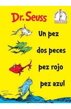 Poza produsului Un Pez DOS Peces Pez Rojo Pez Azul (One Fish Two Fish Red Fish Blue Fish Spanish Edition) - Dr Seuss