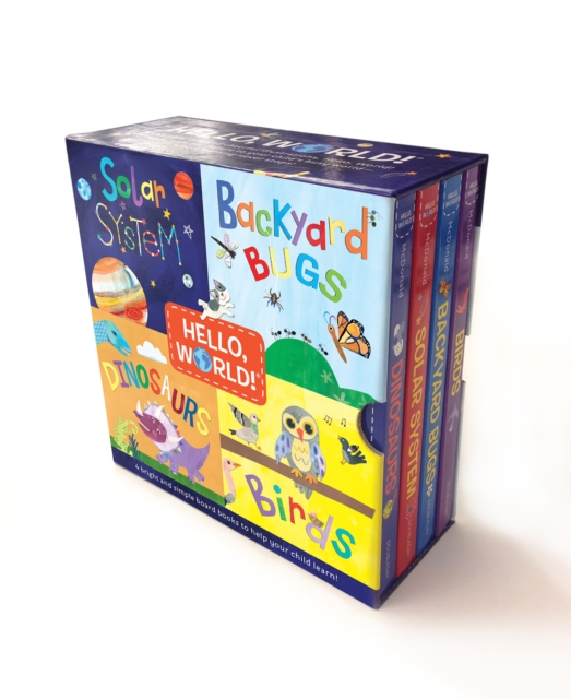 Hello, World! Boxed Set: Solar System; Dinosaurs; Backyard Birds; Bugs - Jill Mcdonald