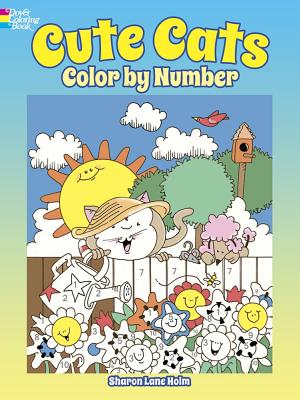 Cute Cats Color by Number - Sharon Lane Holm