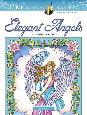 Creative Haven Elegant Angels Coloring Book - Marty Noble