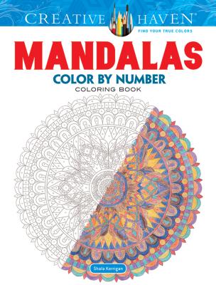 Creative Haven Mandalas Color by Number Coloring Book - Shala Kerrigan