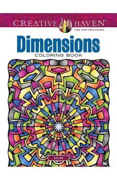 Coperta cărții 'Creative Haven Dimensions Coloring Book - John Wik'