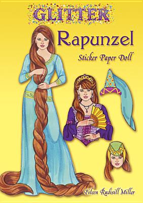 Glitter Rapunzel Sticker Paper Doll - Eileen Rudisill Miller