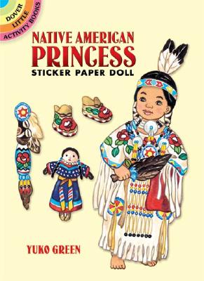 Native American Princess Sticker Paper Doll - Yuko Green