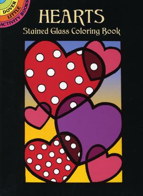 Hearts Stained Glass Coloring Book - Cathy Beylon
