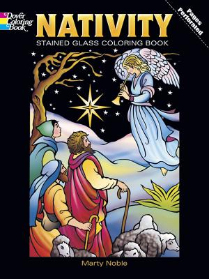 Nativity Stained Glass Coloring Book - Marty Noble