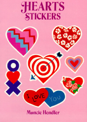 Hearts Stickers: 28 Pressure-Sensitive Designs - Muncie Hendler