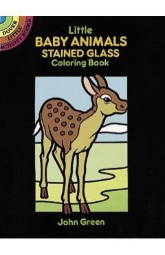 Little Baby Animals Stained Glass Coloring Book - John Green