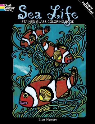 Sea Life Stained Glass Coloring Book - Llyn Hunter