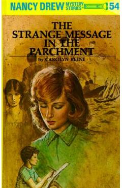 Coperta cărții 'The Strange Message in the Parchment - Carolyn Keene'
