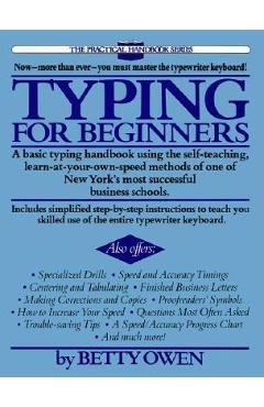 Coperta cărții 'Typing for Beginners - Betty Owen'
