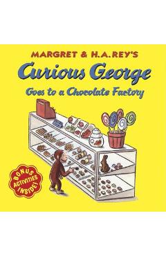 Coperta cărții 'Curious George Goes to a Chocolate Factory - H. A. Rey'