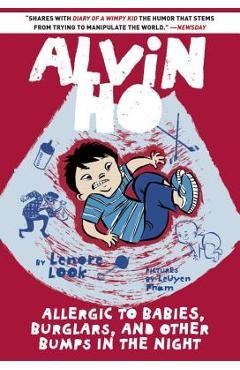 Coperta cărții 'Allergic to Babies, Burglars, and Other Bumps in the Night - Lenore Look'