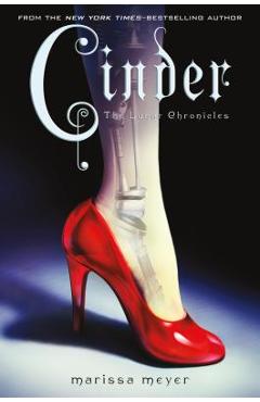 Coperta cărții 'Cinder: Book One of the Lunar Chronicles - Marissa Meyer'