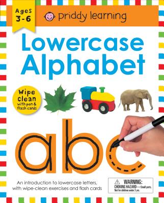 Wipe Clean Workbook: Lowercase Alphabet (Enclosed Spiral Binding): Ages 3-6; With Pen & Flash Cards - Roger Priddy