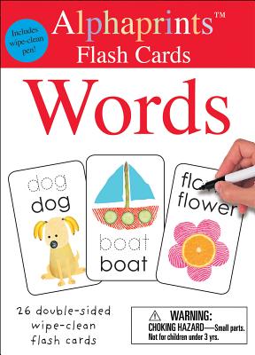 Alphaprints: Wipe Clean Flash Cards Words - Roger Priddy