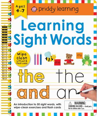 Wipe Clean: Learning Sight Words: Includes a Wipe-Clean Pen and Flash Cards! - Roger Priddy