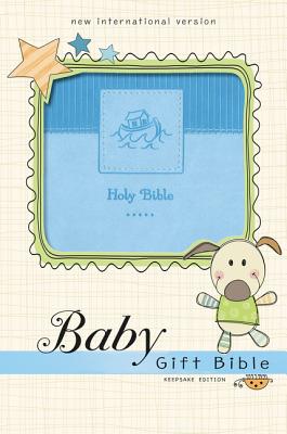 Niv, Baby Gift Bible, Holy Bible, Leathersoft, Blue, Red Letter Edition, Comfort Print: Keepsake Edition - Zondervan